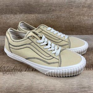 Vans Cream and Black Sneakers